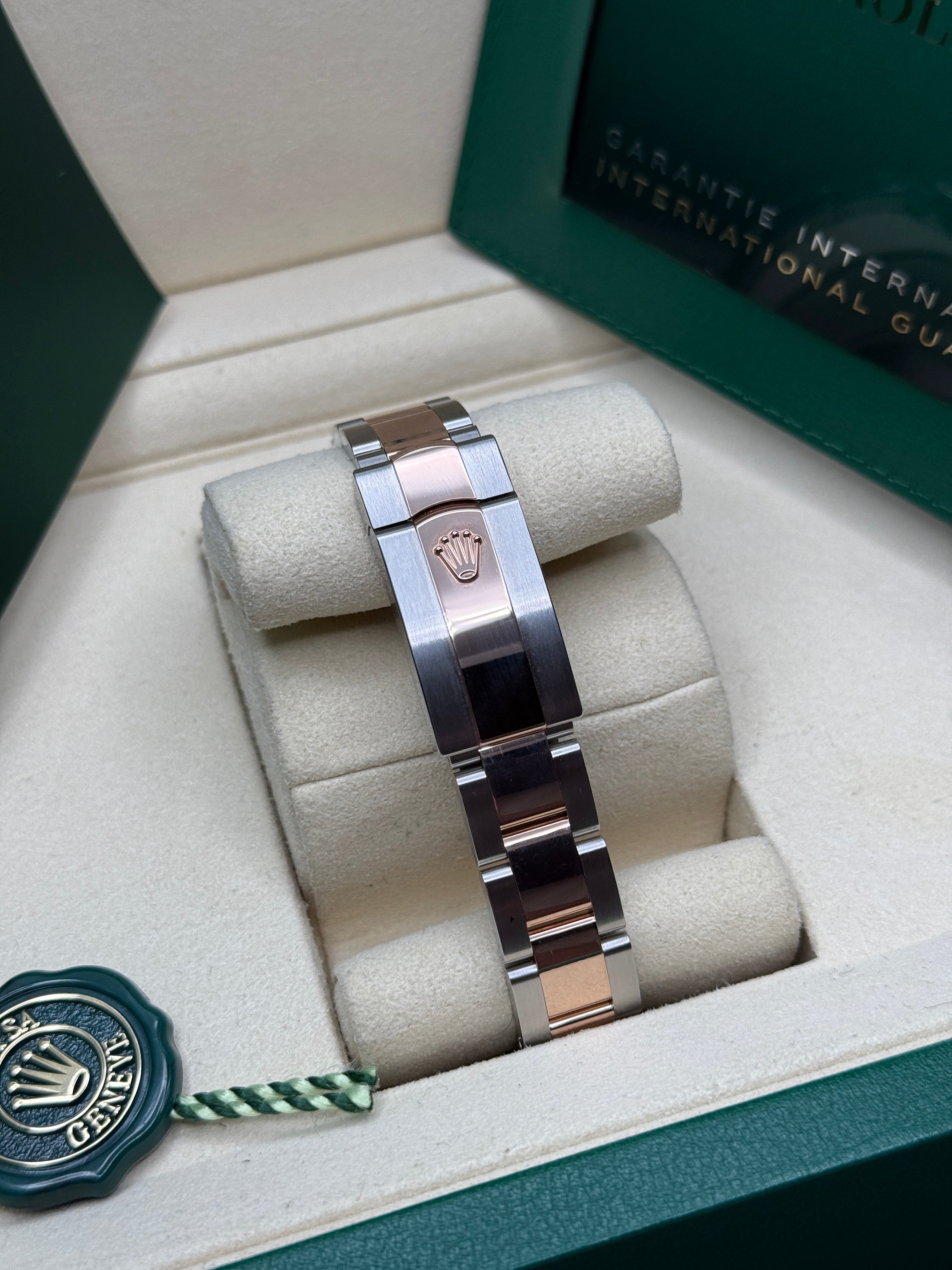 Datejust 31 Everose Gold Two-Tone Slate Roman Diamond Luxury Watch