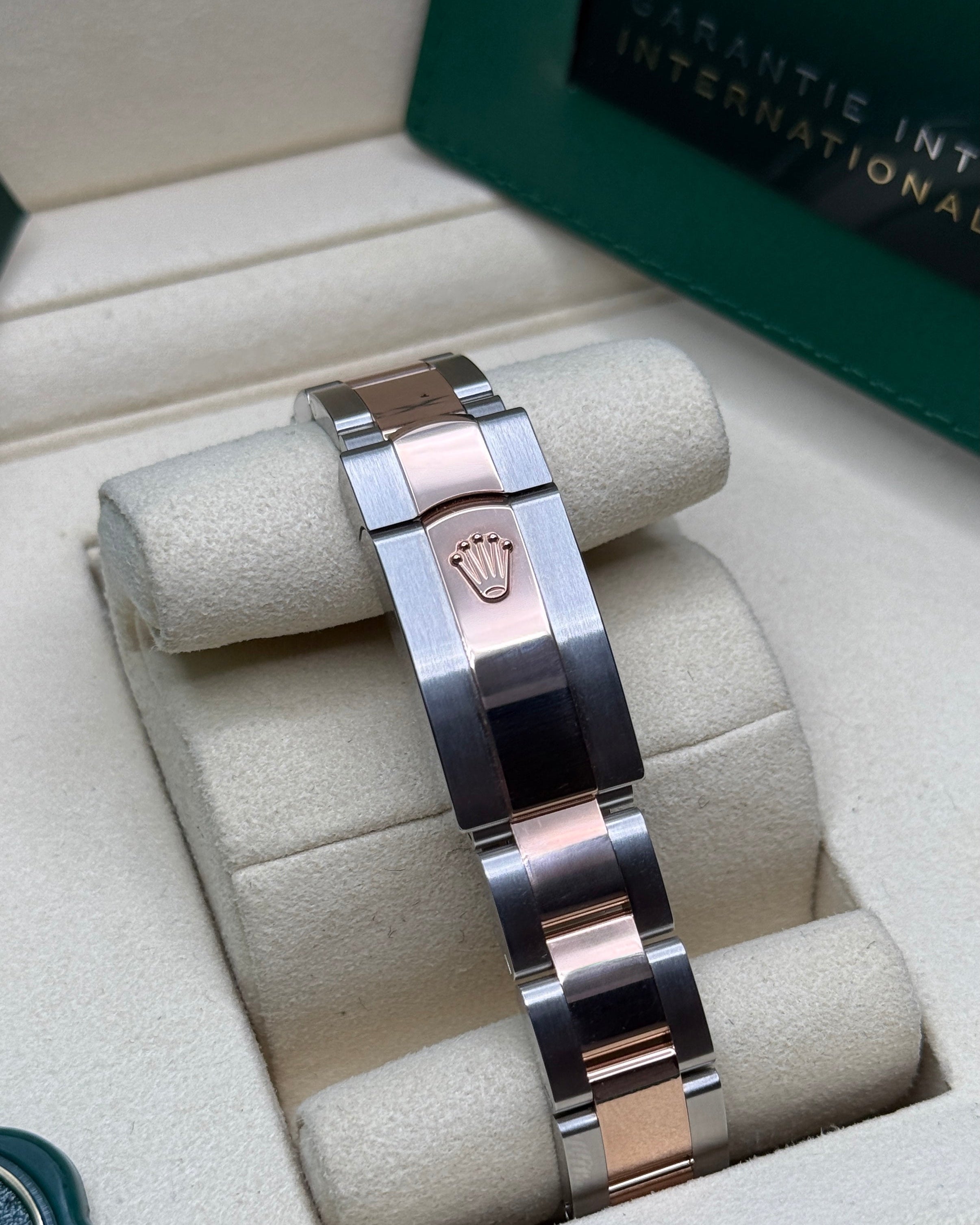 Datejust 31 Everose Gold Two-Tone Chocolate Diamond Luxury Watch