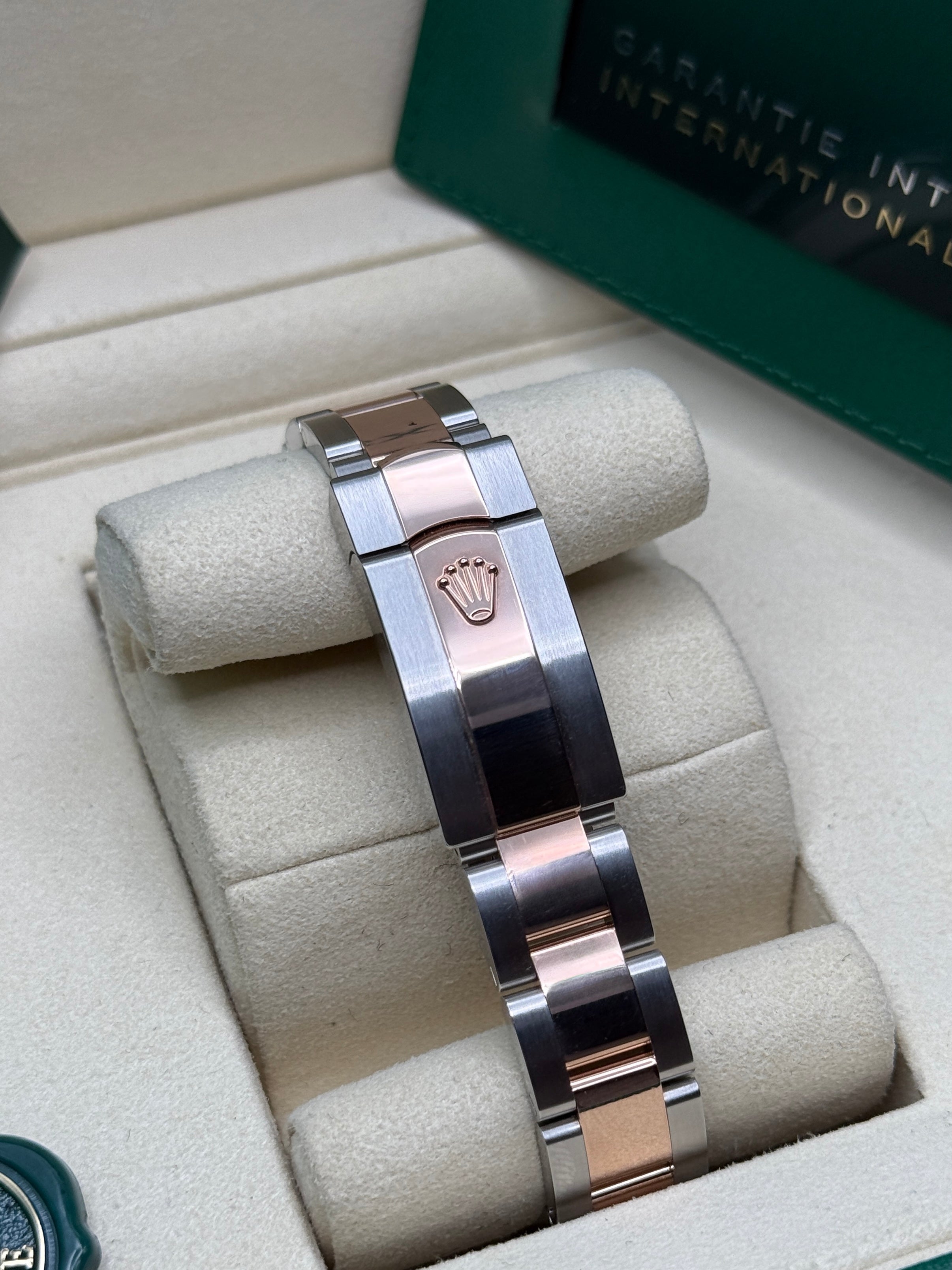 Datejust 31 Everose Gold Two-Tone Chocolate Diamond Luxury Watch