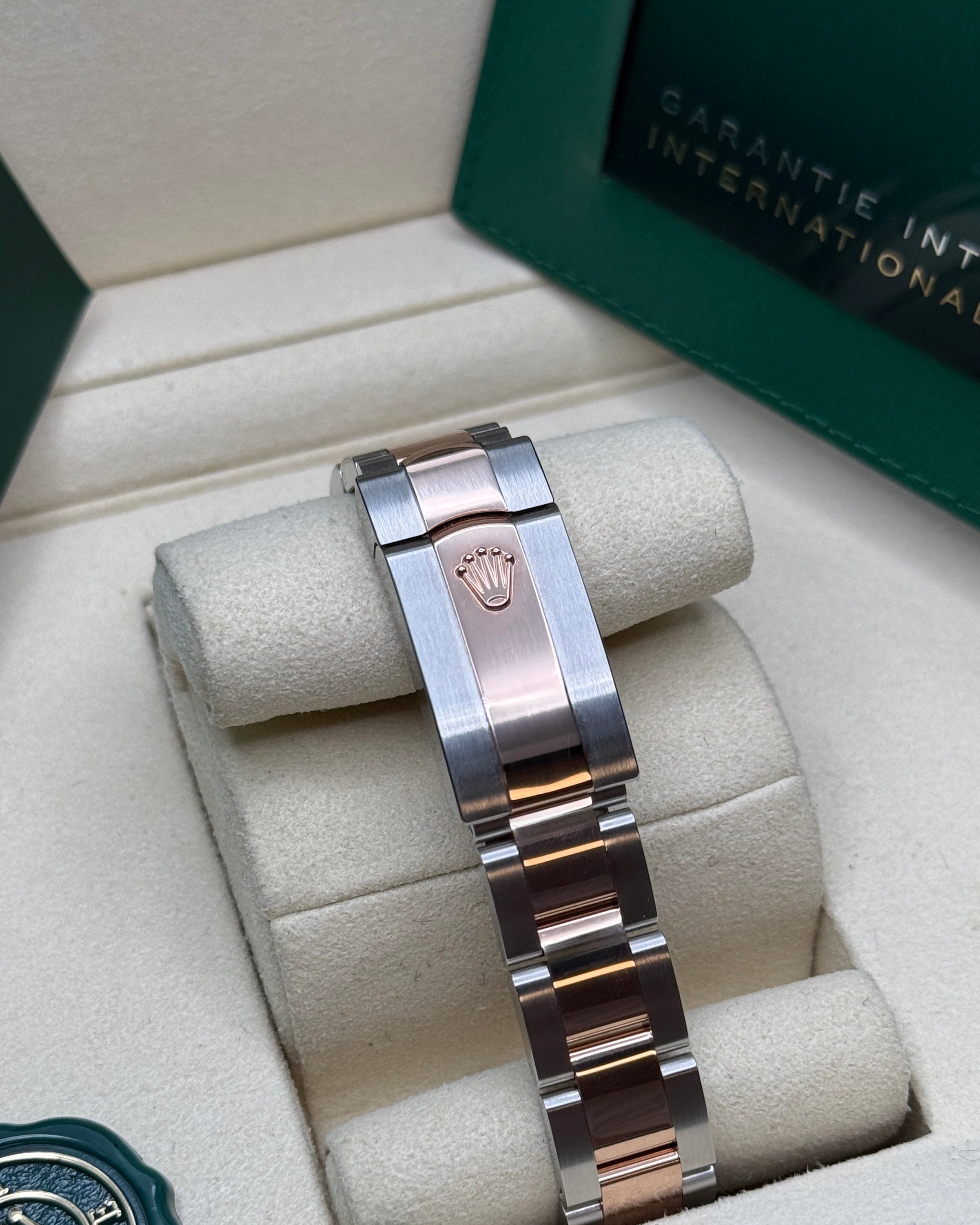 Datejust 31 Everose Gold Two-Tone Chocolate Roman Diamond Luxury Watch