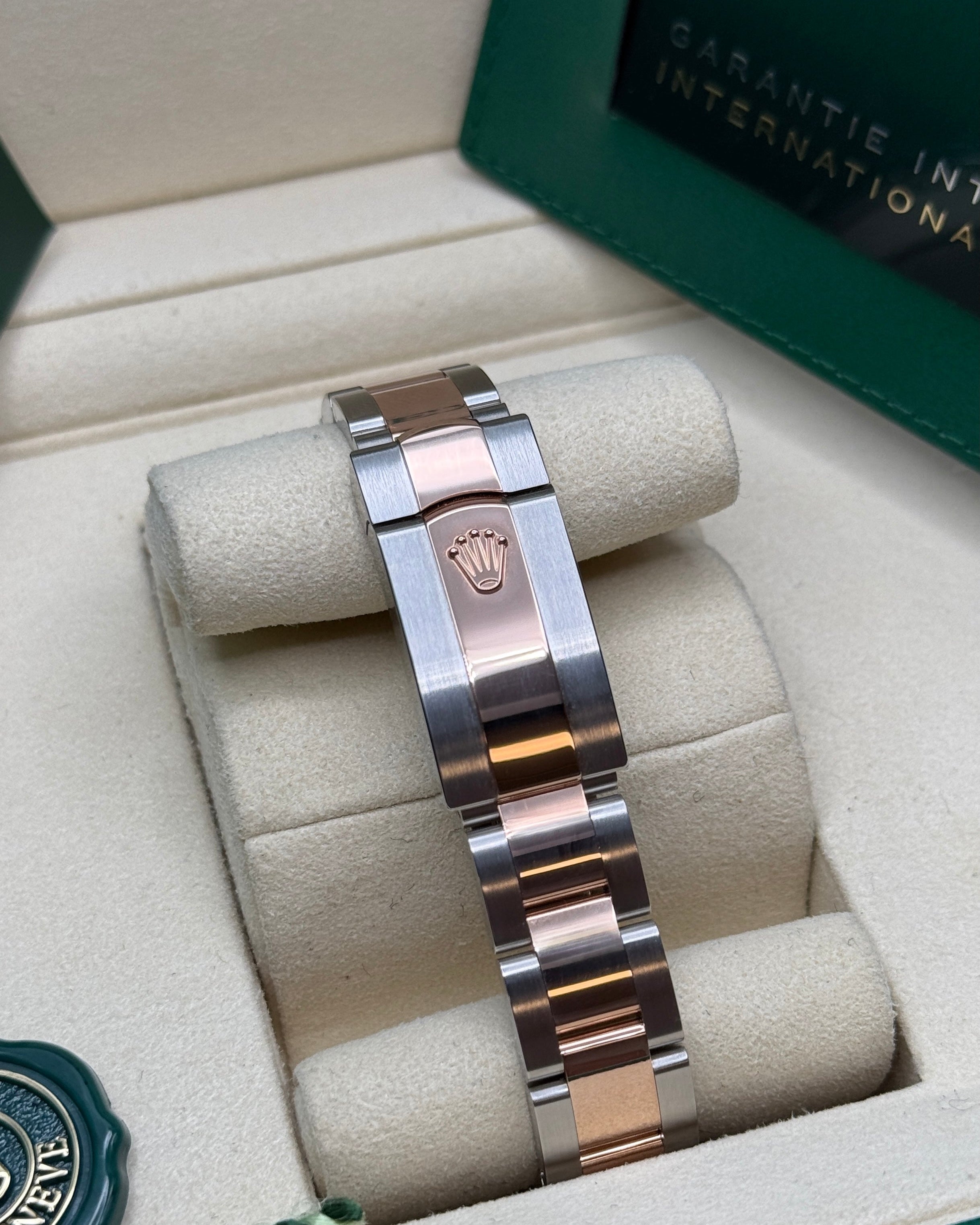 Datejust 31 Everose Gold Two-Tone White Roman Luxury Watch