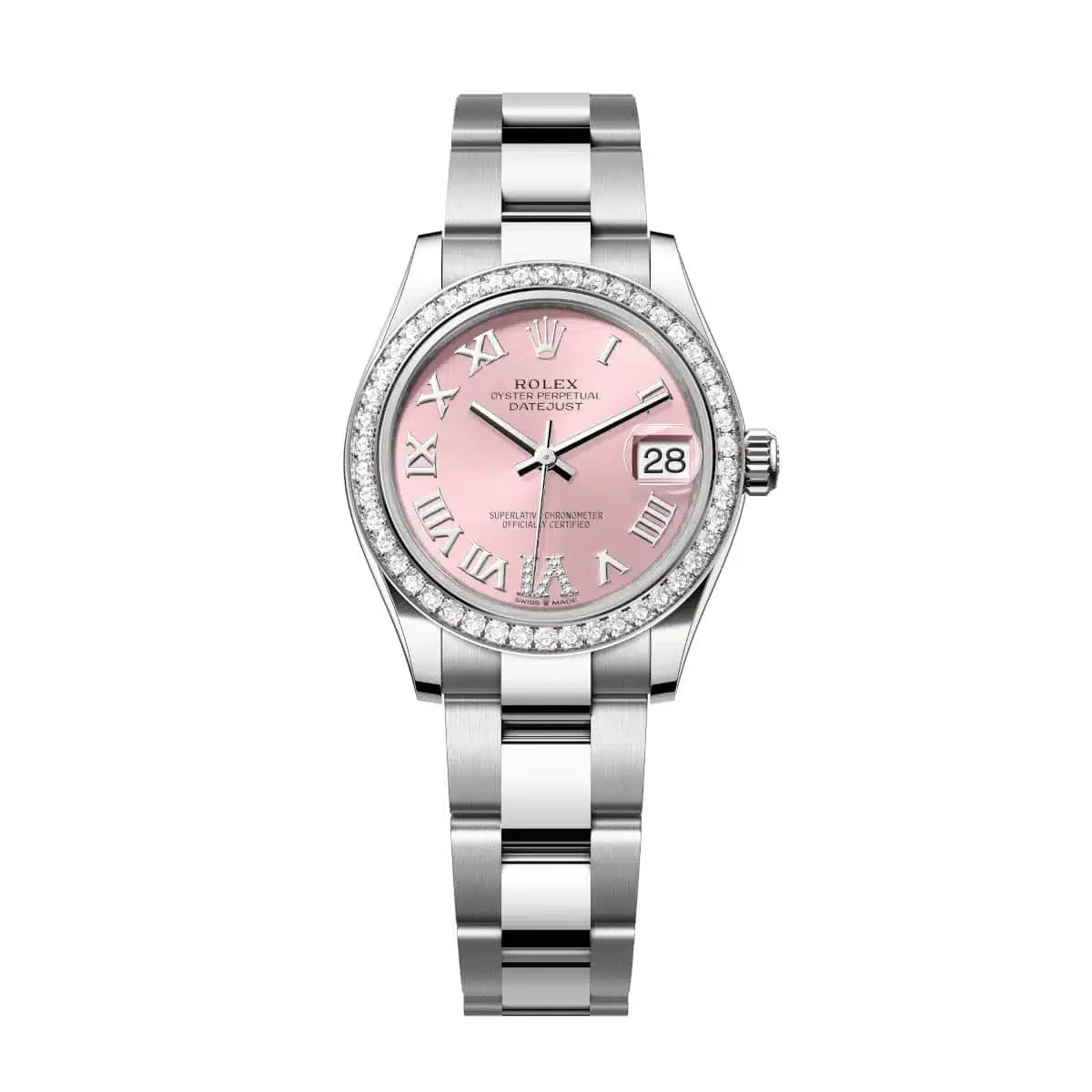 Datejust 31 Pink Roman Diamond Luxury Watch