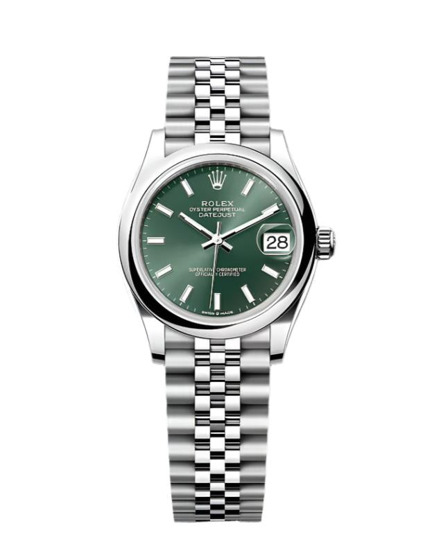 Datejust 31 Mint Green Index Luxury Watch