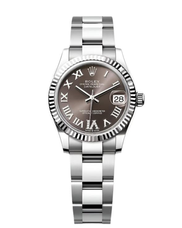 Datejust 31 Dark Grey Roman Diamond Luxury Watch