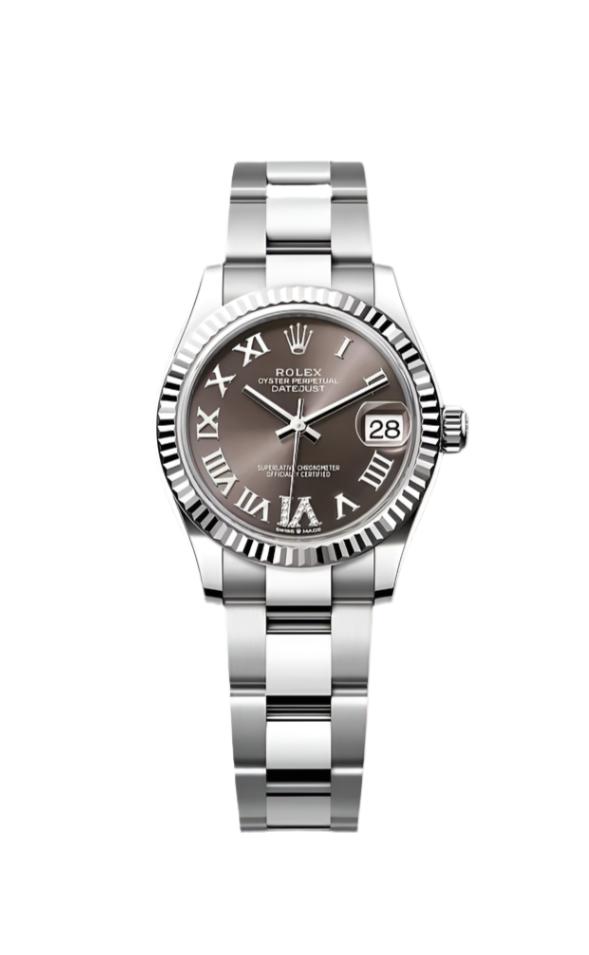 Datejust 31 Dark Grey Roman Diamond Luxury Watch