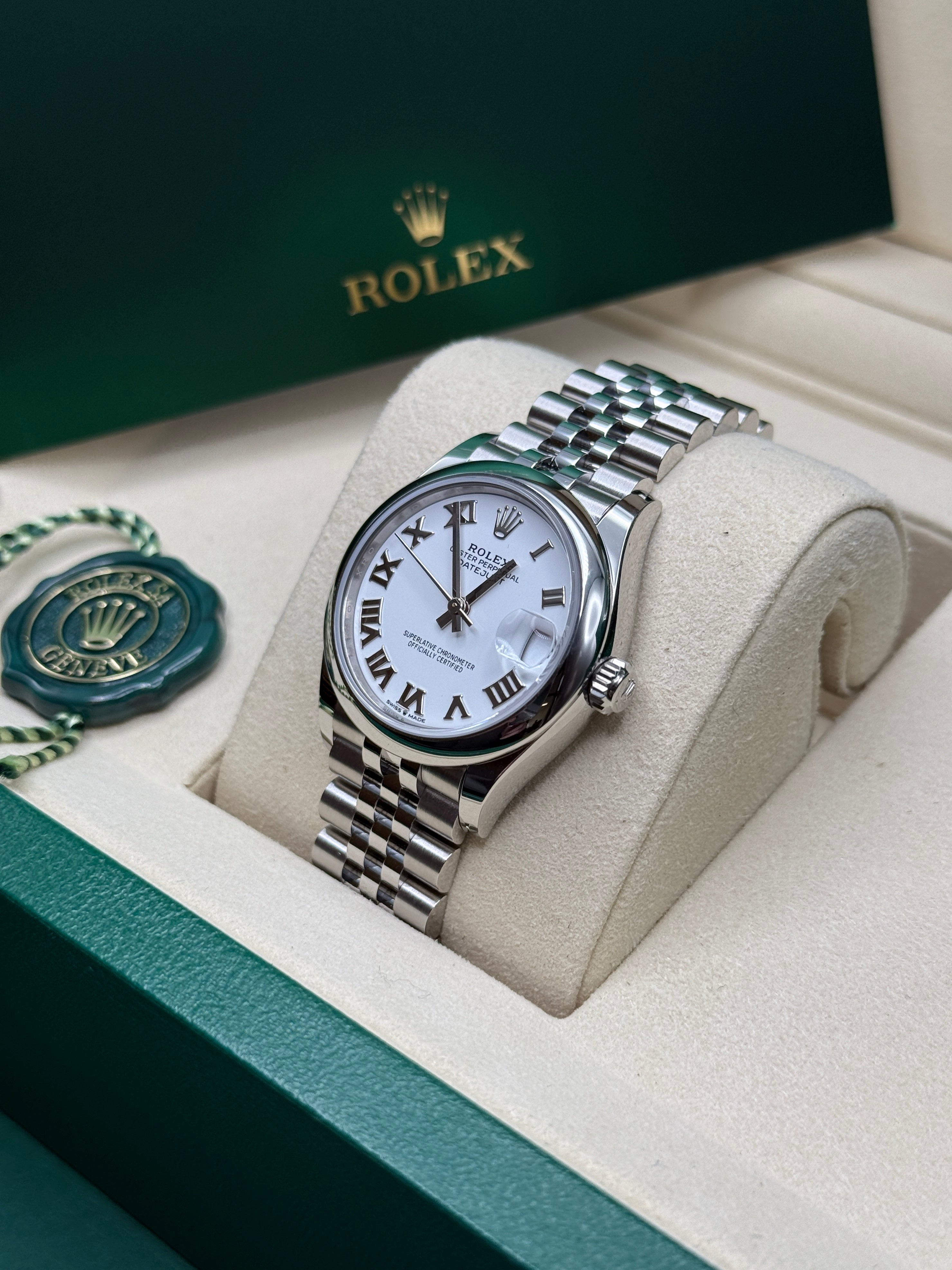 Datejust 31 White Roman Luxury Watch