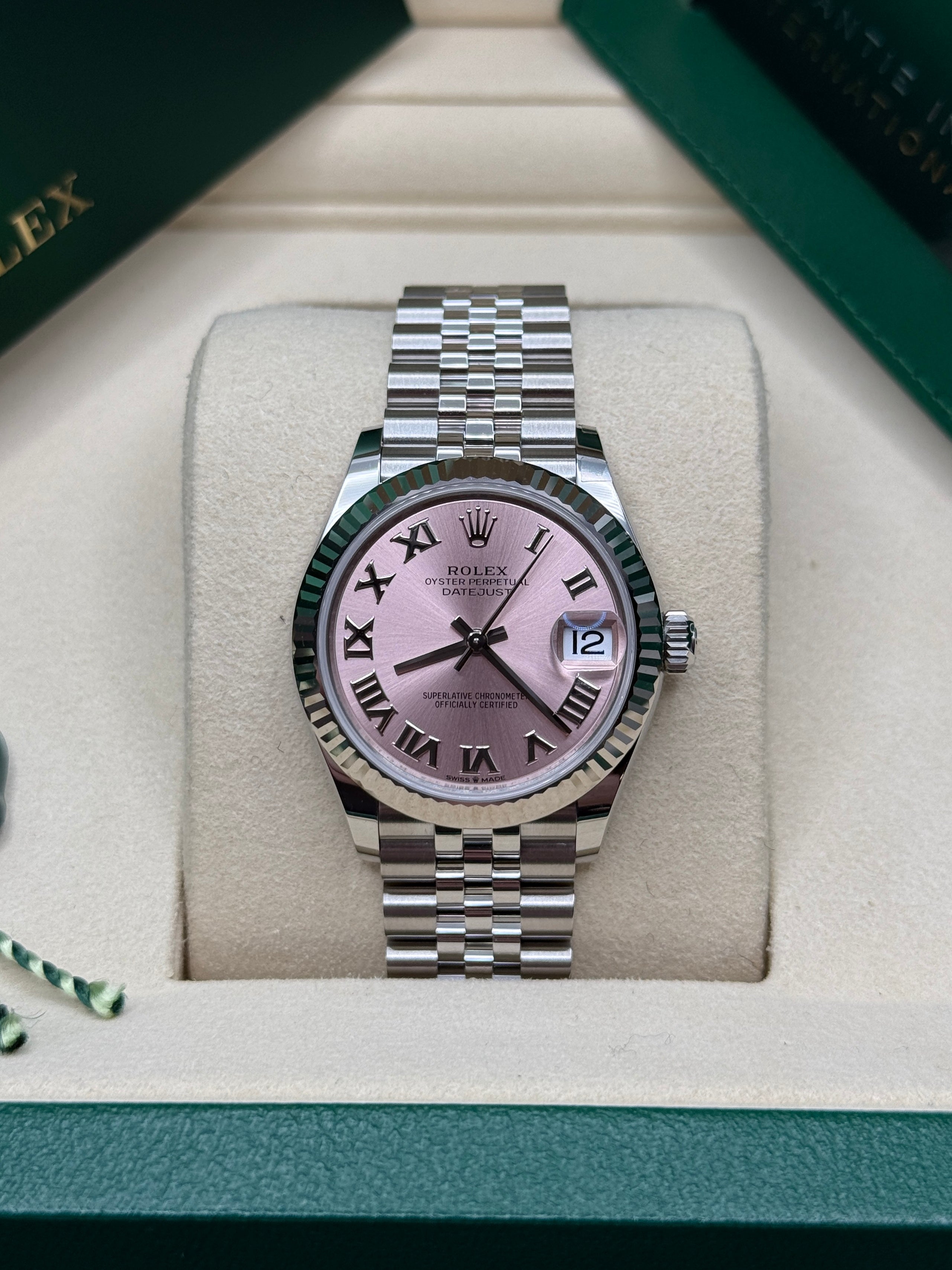 Datejust 31 Pink Roman Luxury Watch