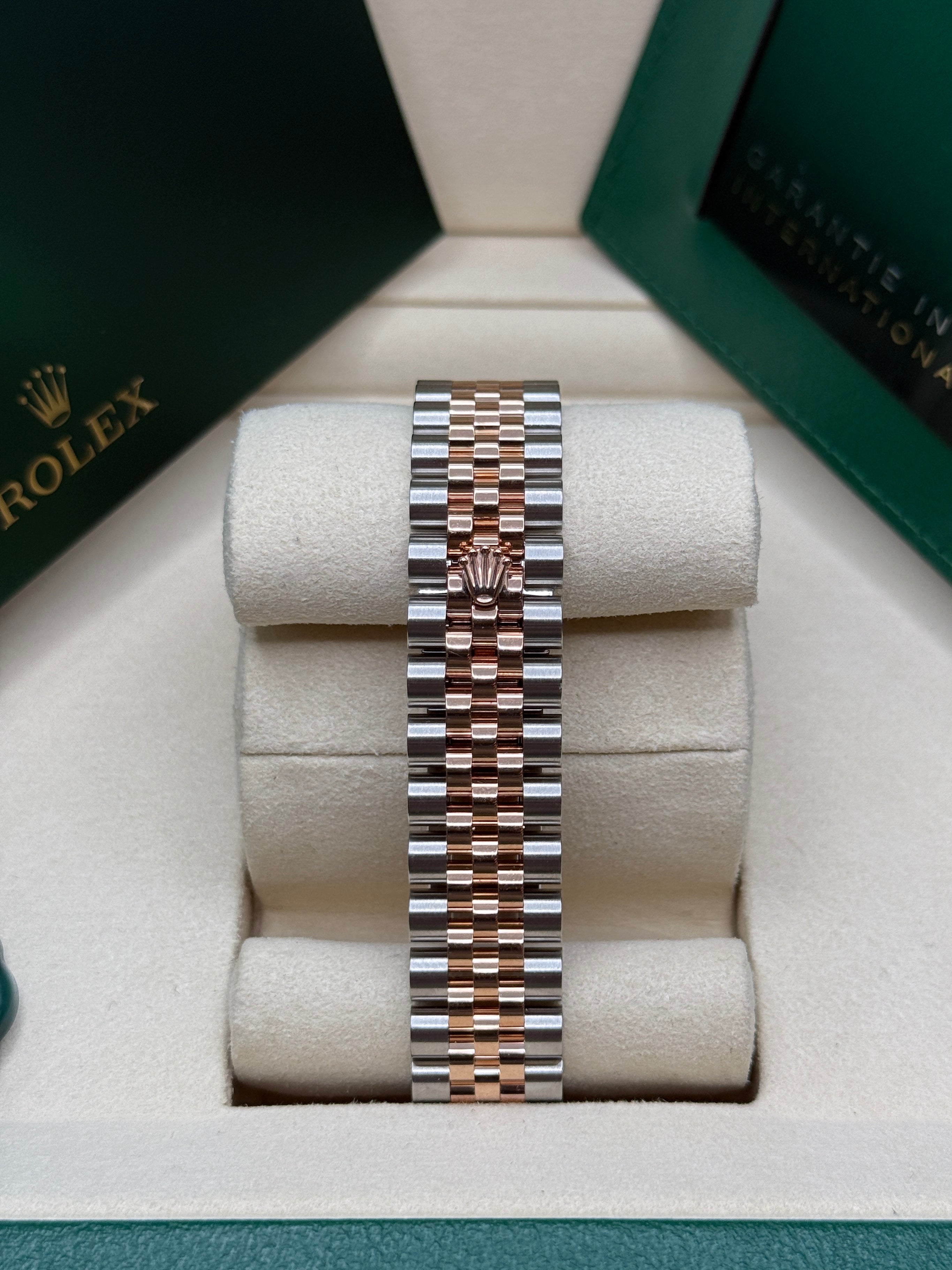 Datejust 31 Everose Gold Two-Tone White Roman Luxury Watch
