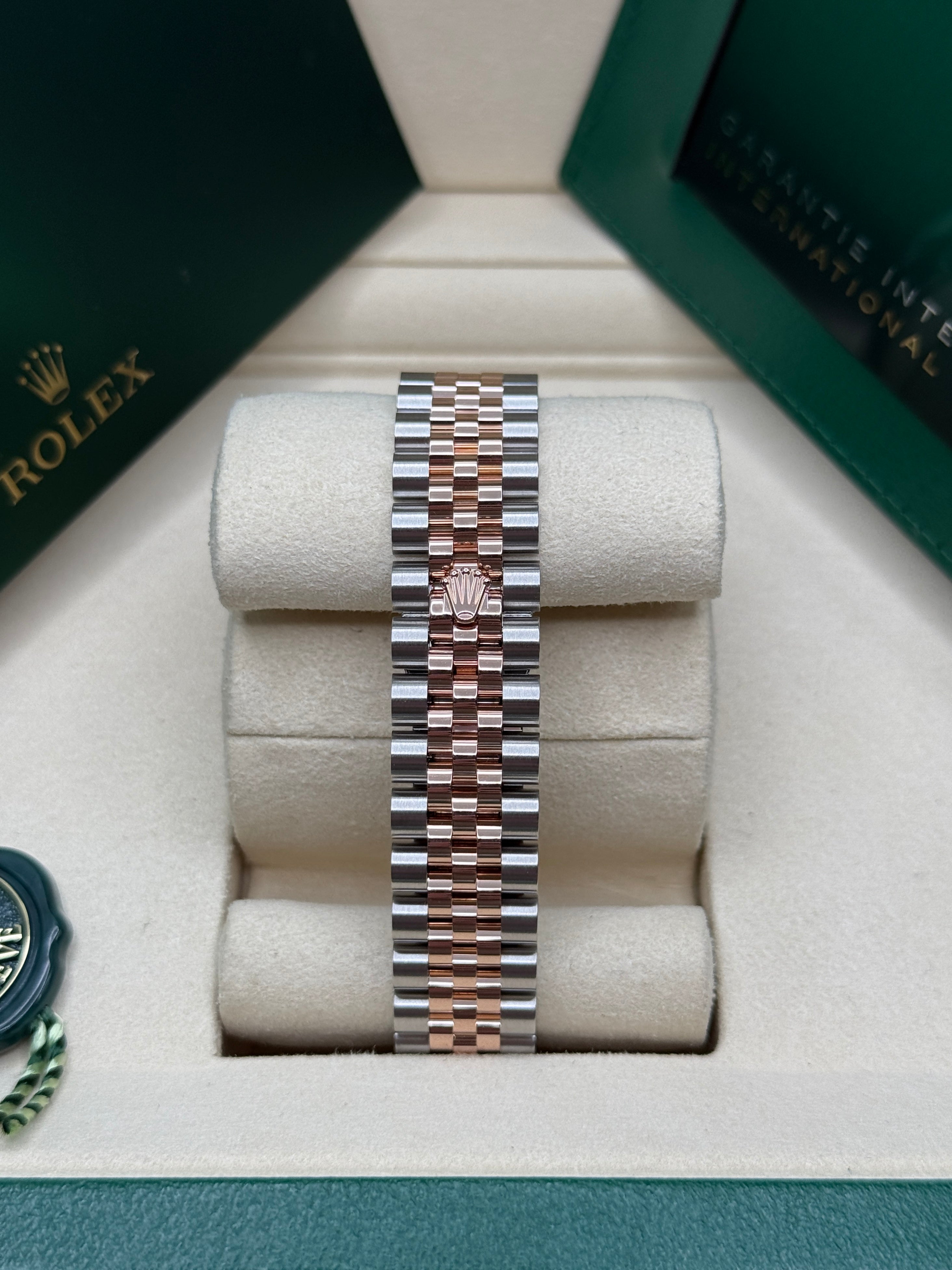 Datejust 31 Everose Gold Two-Tone Slate Roman Diamond Luxury Watch