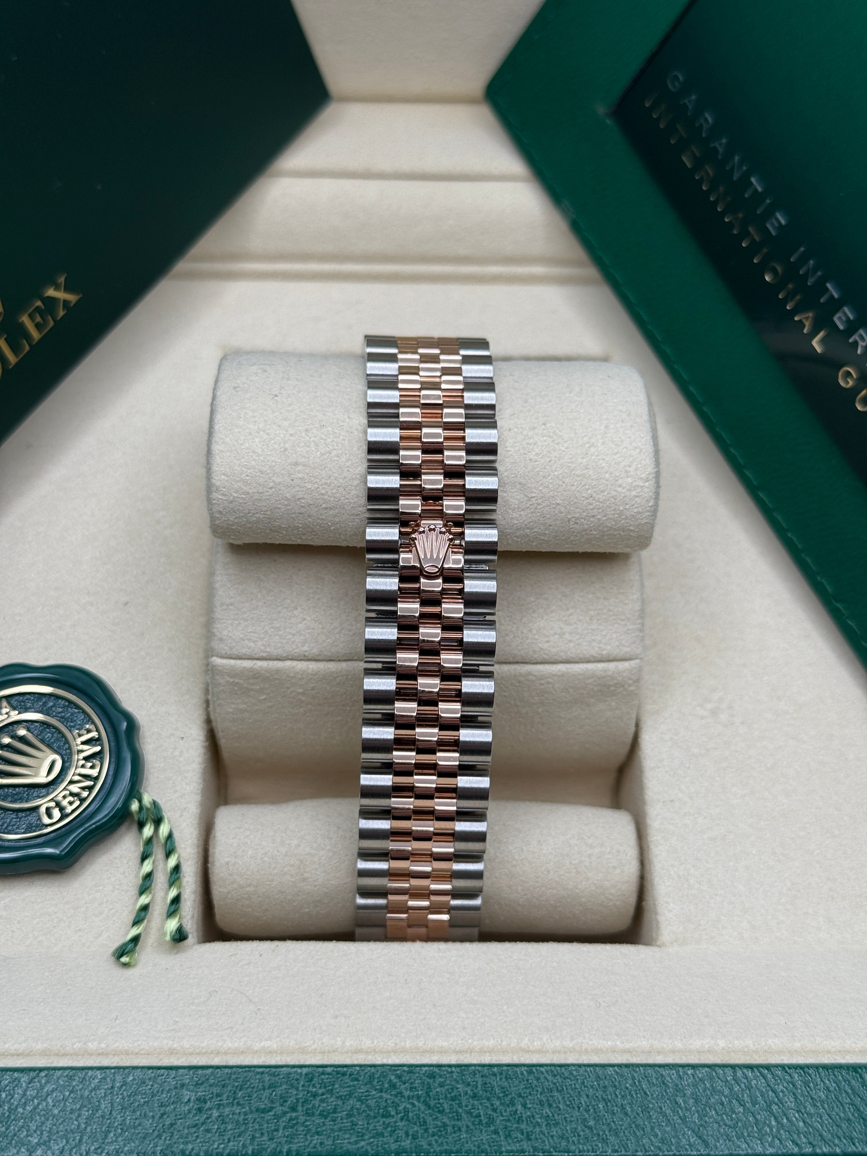 Datejust 31 Everose Gold Two-Tone Chocolate Diamond Luxury Watch