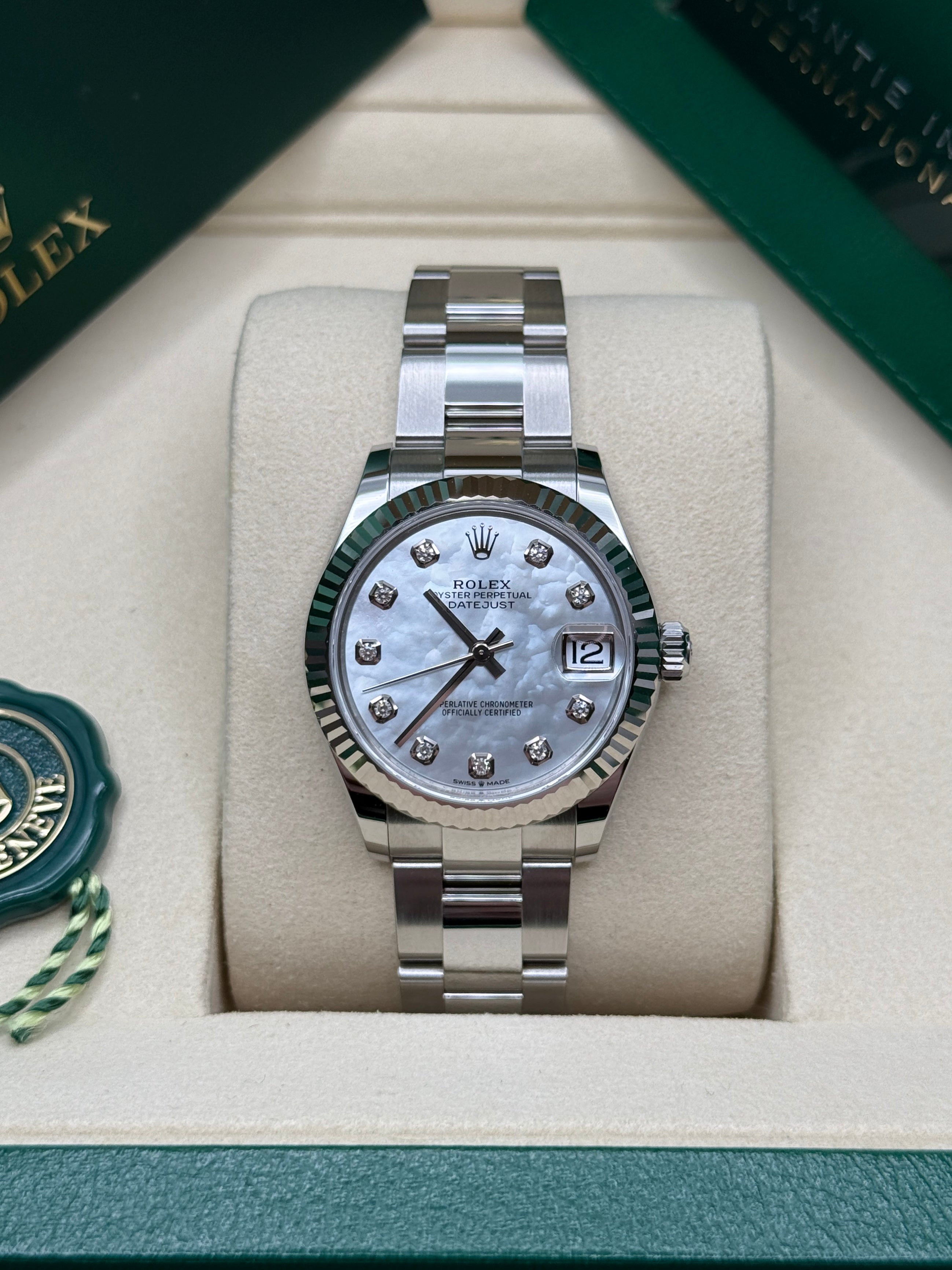 Datejust 31 Mother of Pearl Diamond Luxury Watch