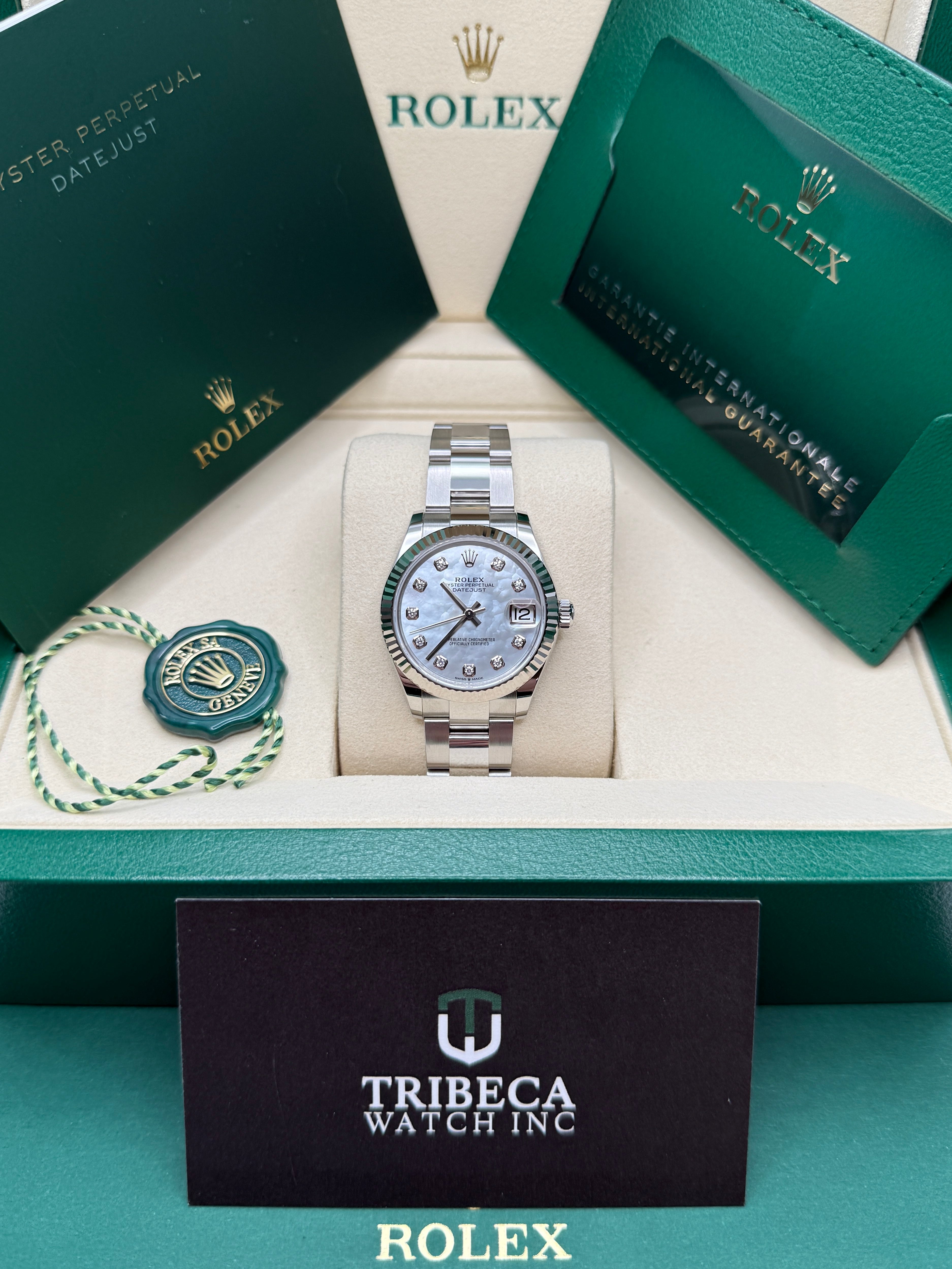 Datejust 31 Mother of Pearl Diamond Luxury Watch