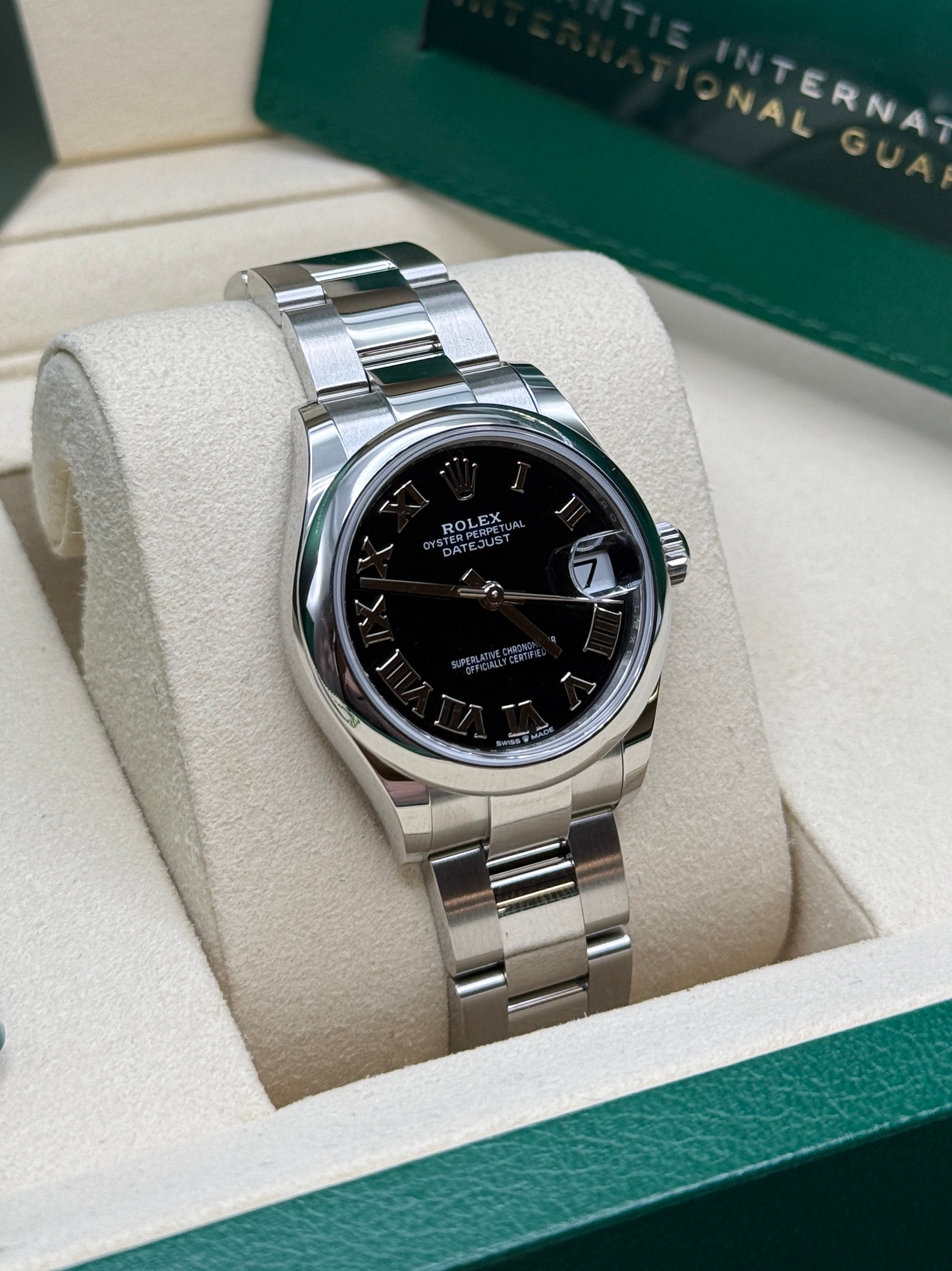 Datejust 31 Black Roman Luxury Watch