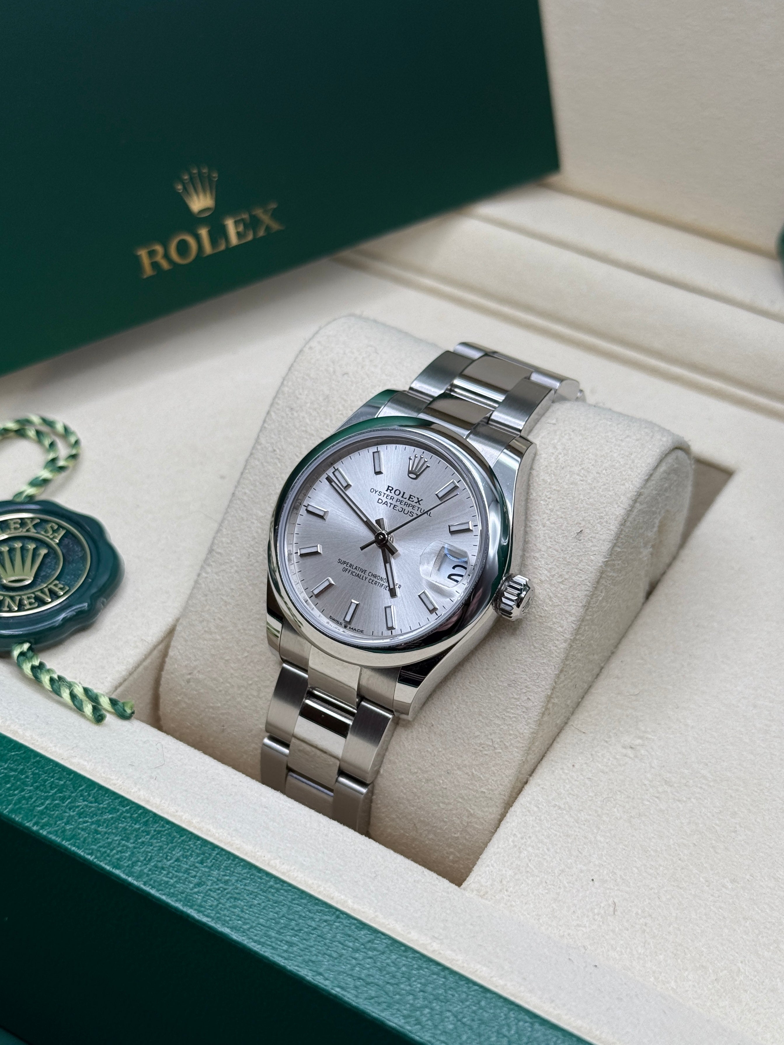 Datejust 31 Silver Index Luxury Watch