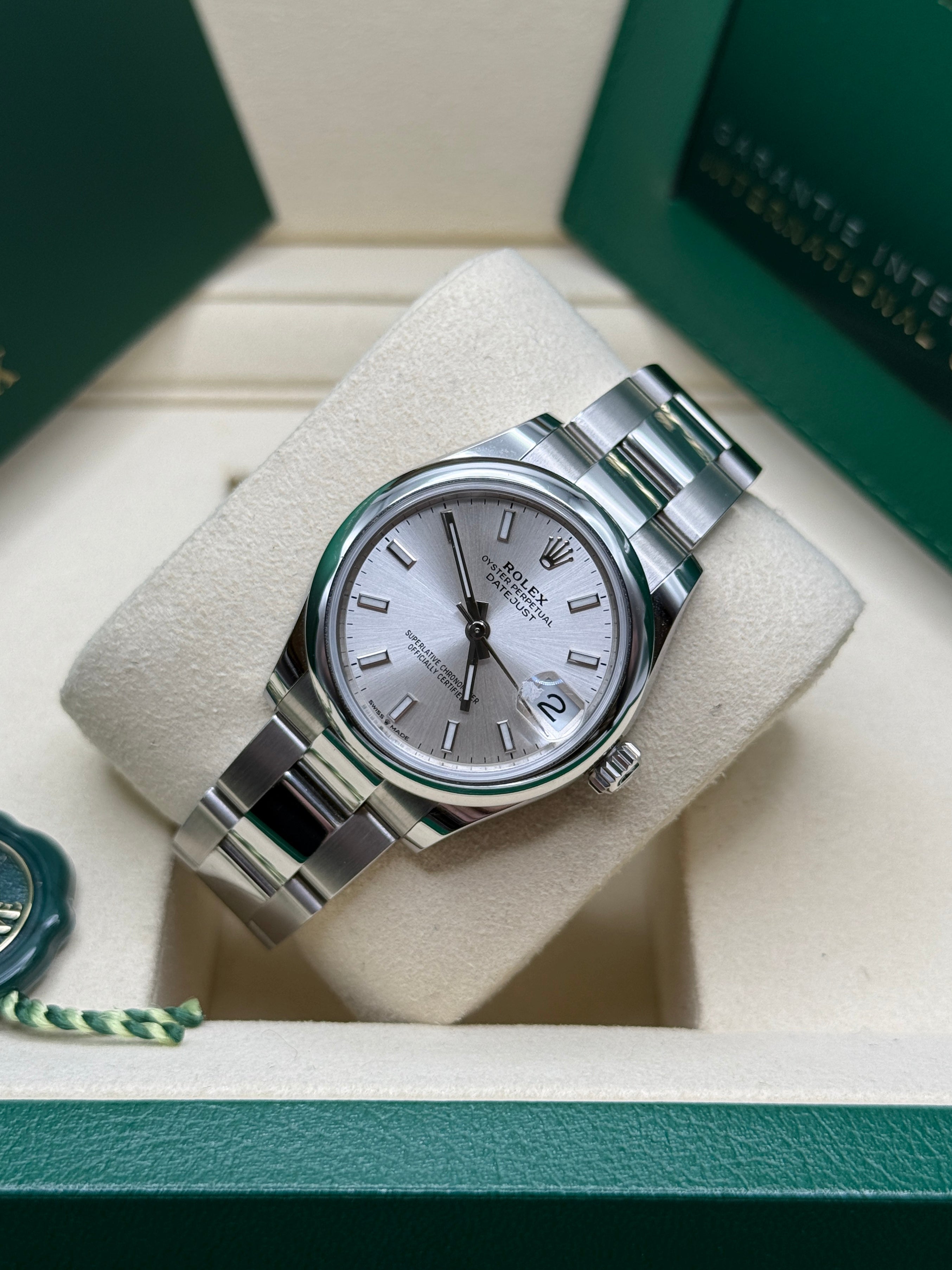 Datejust 31 Silver Index Luxury Watch