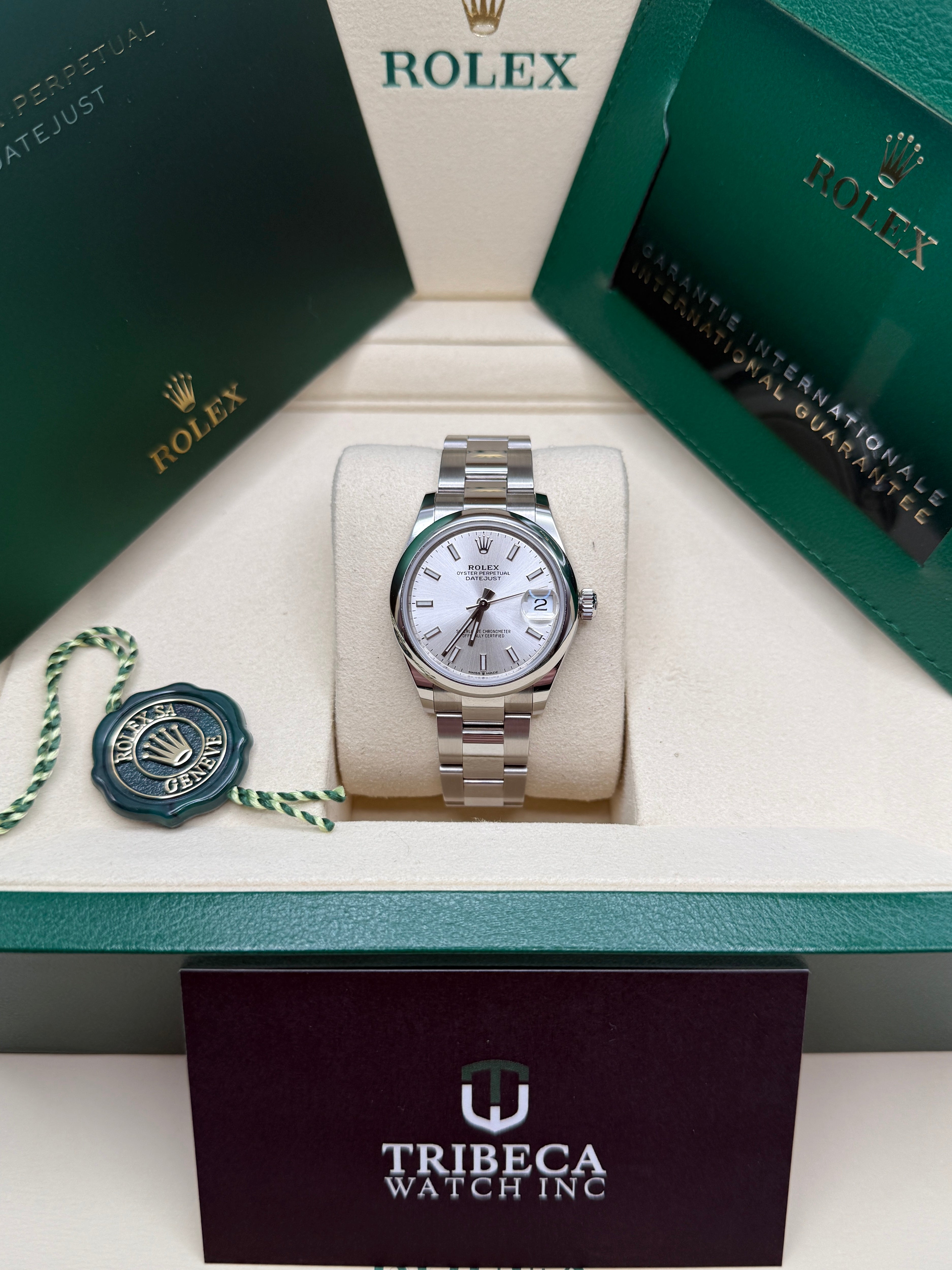 Datejust 31 Silver Index Luxury Watch