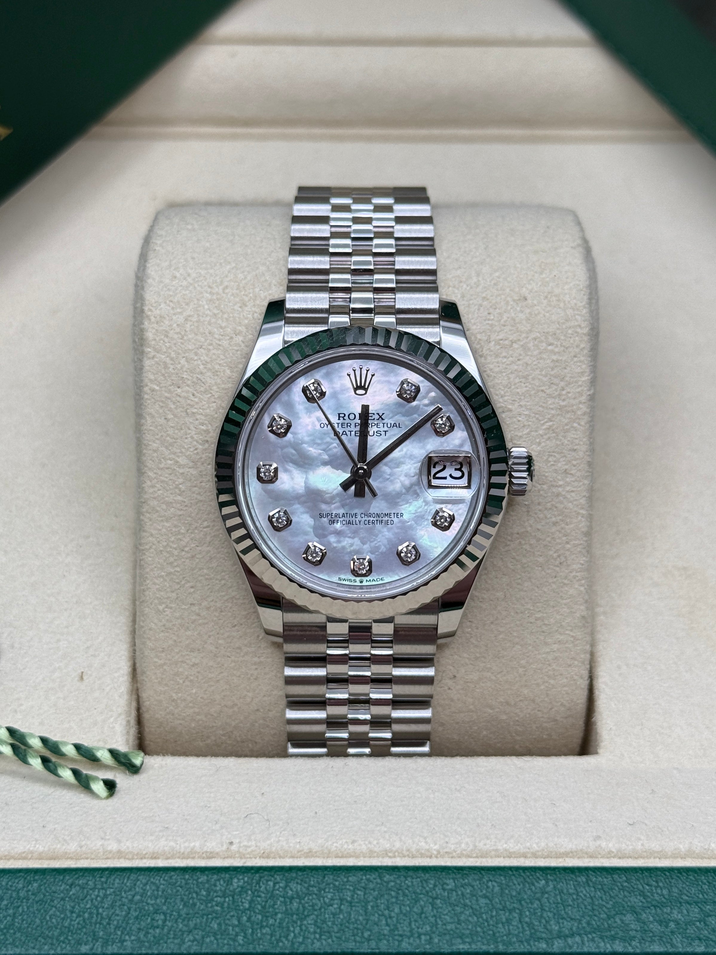 Datejust 31 Mother of Pearl Diamond Luxury Watch