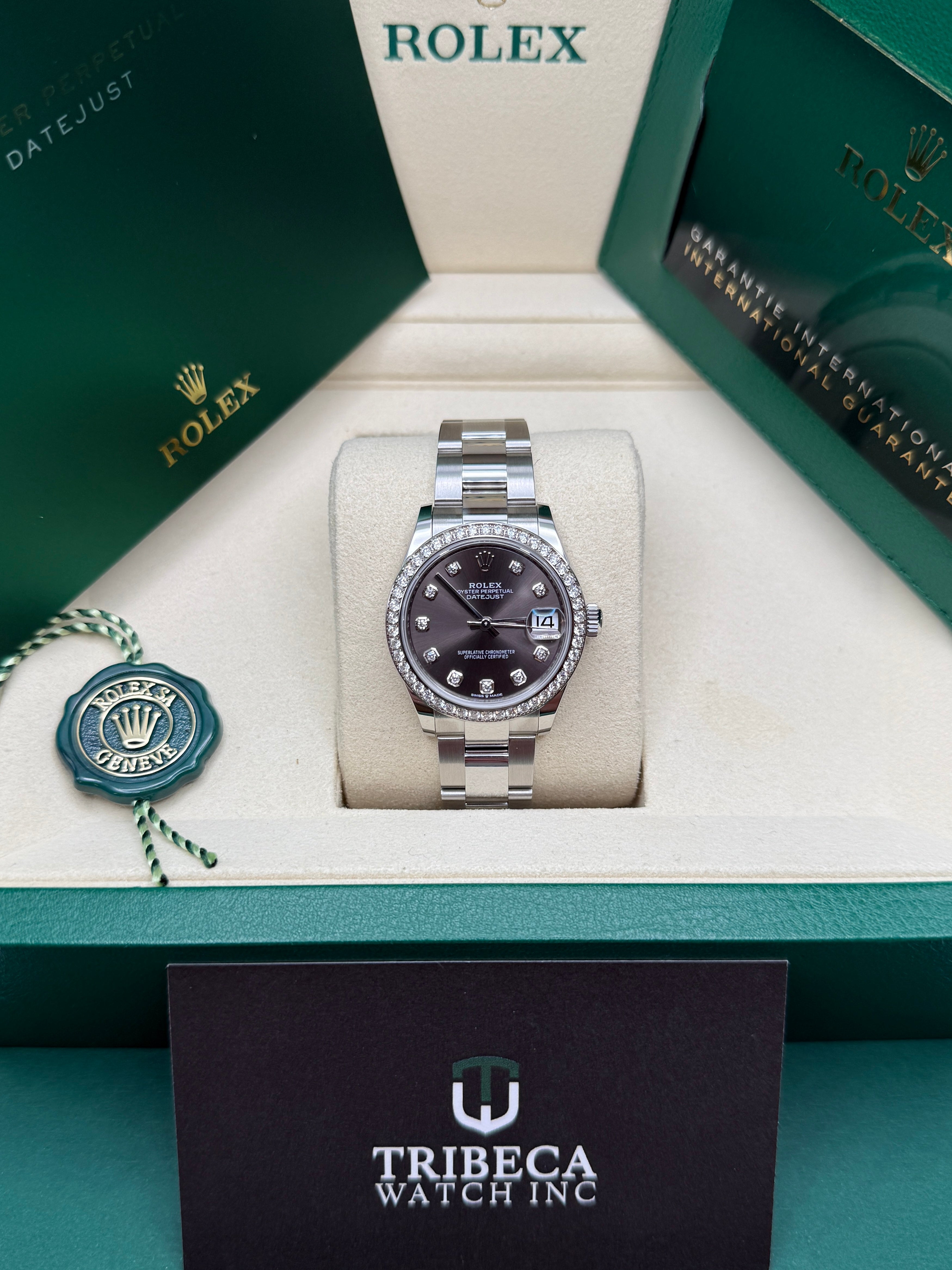 Datejust 31 Dark Grey Diamond Luxury Watch