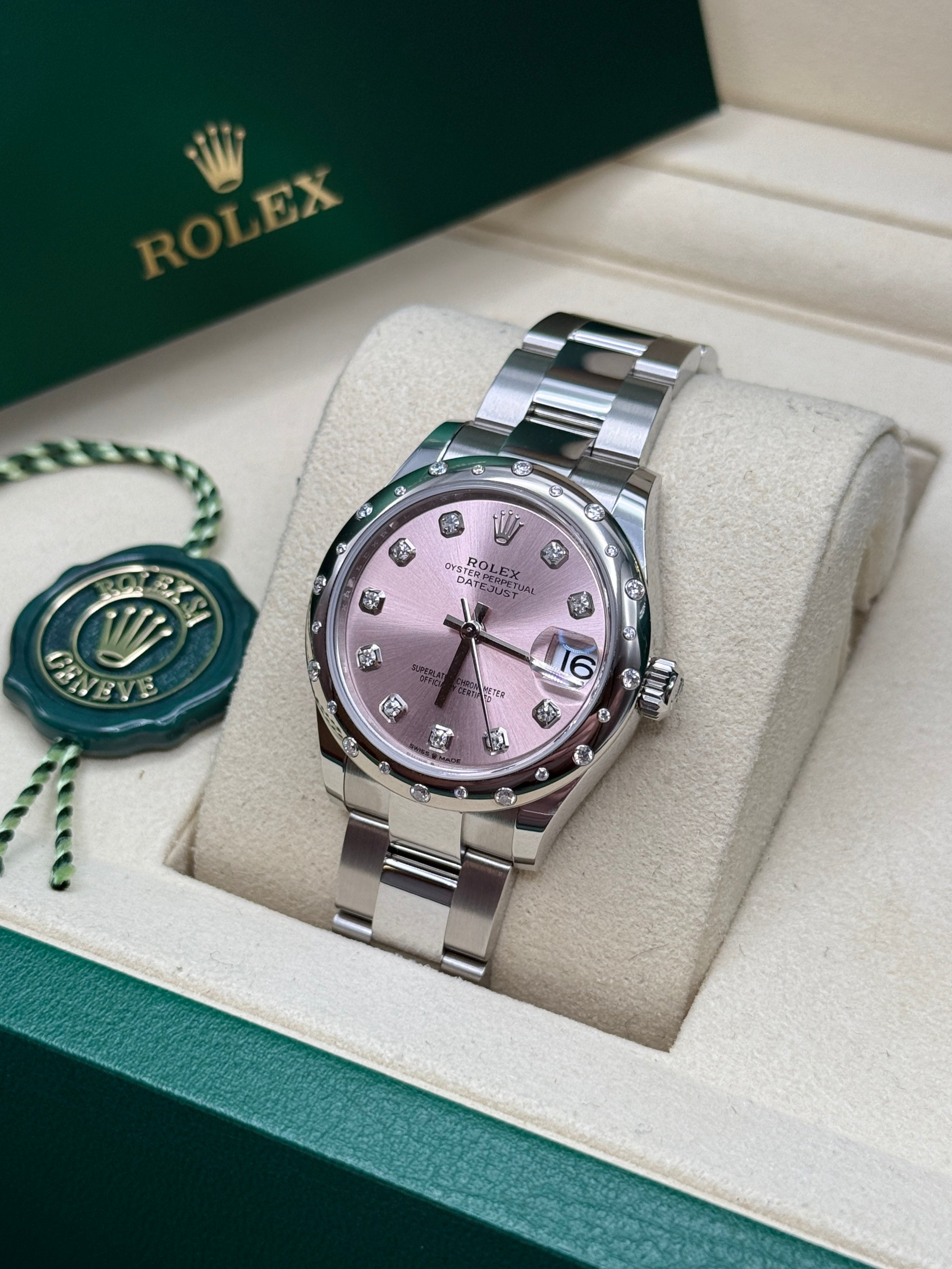 Datejust 31 Pink Diamond Luxury Watch