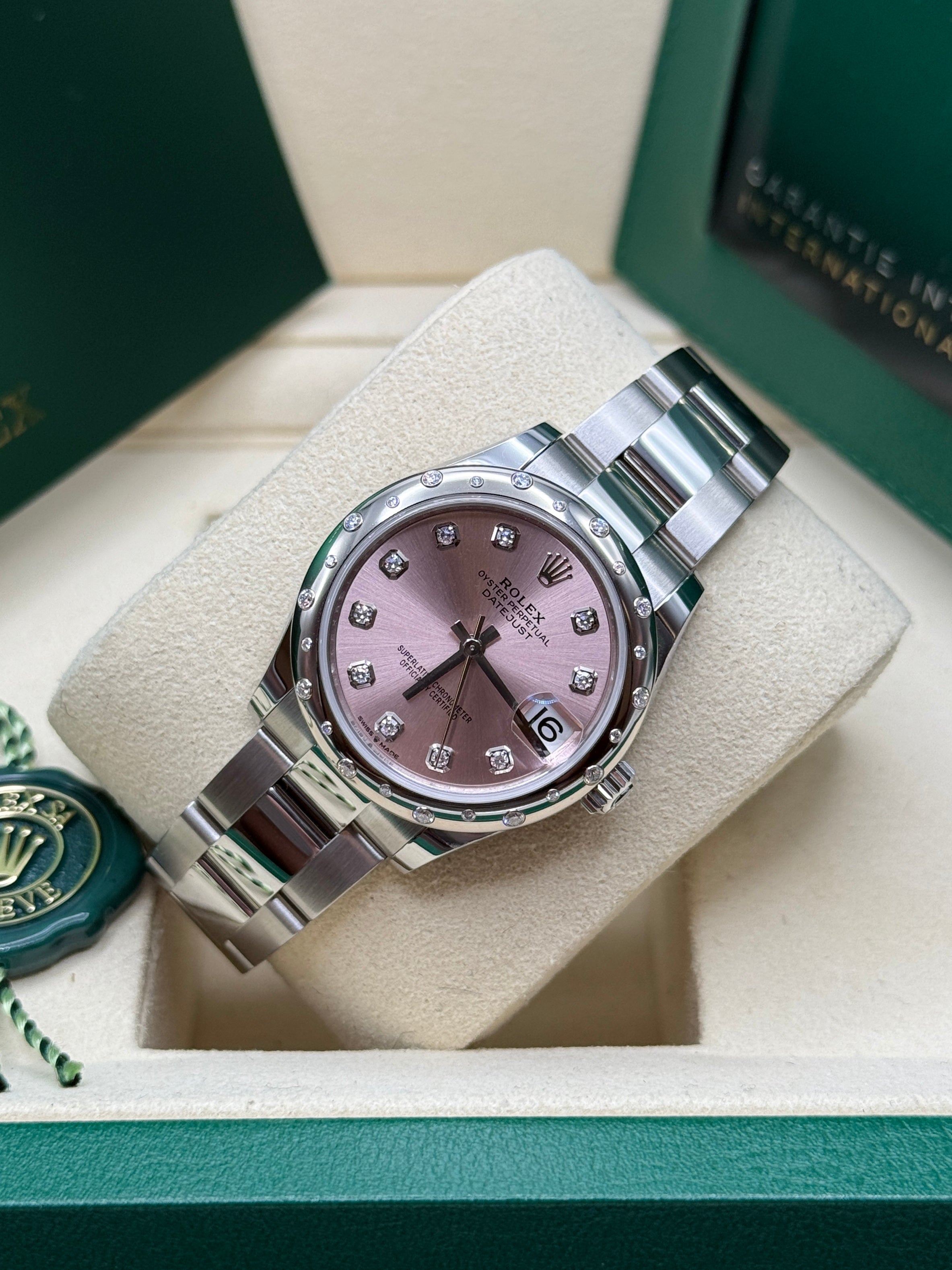 Datejust 31 Pink Diamond Luxury Watch