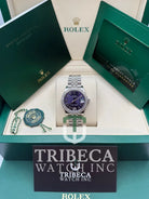 Datejust 31 Aubergine Roman Diamond Luxury Watch