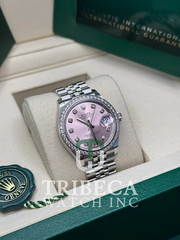 Datejust 31 Pink Diamond Luxury Watch