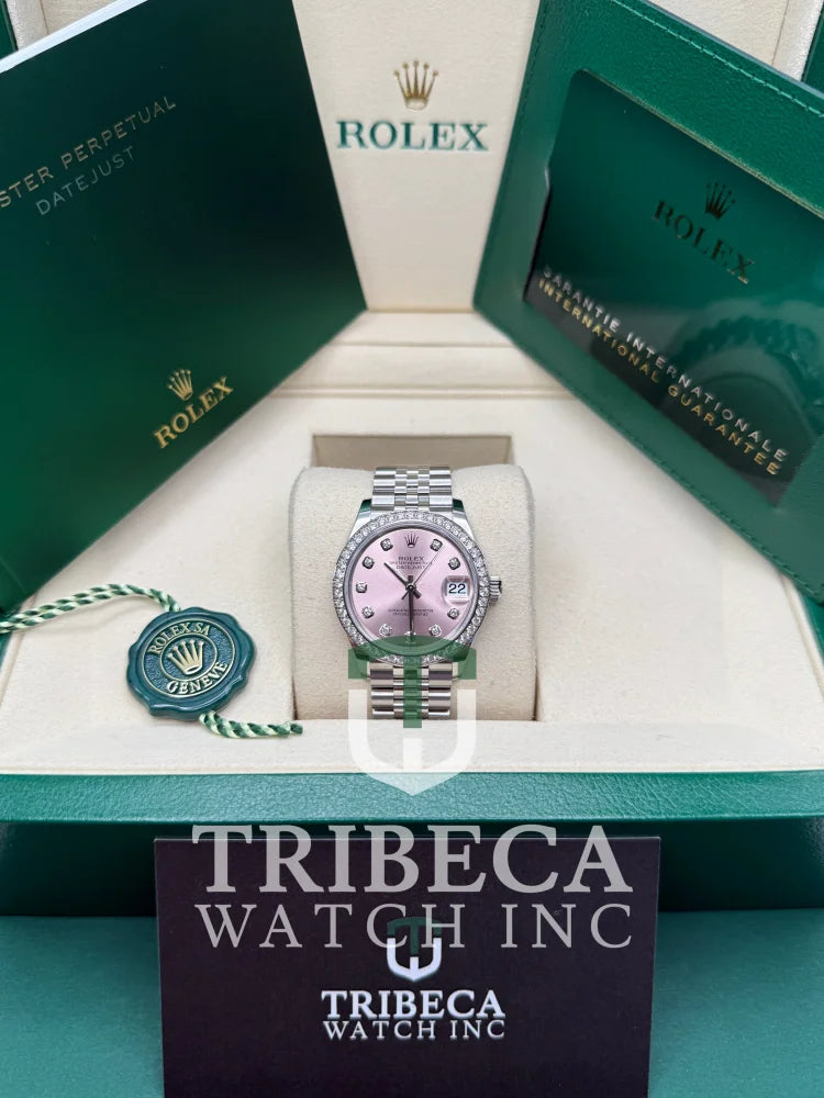 Datejust 31 Pink Diamond Luxury Watch