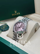 Datejust 31 Pink Roman Diamond Luxury Watch