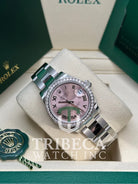 Datejust 31 Pink Roman Diamond Luxury Watch