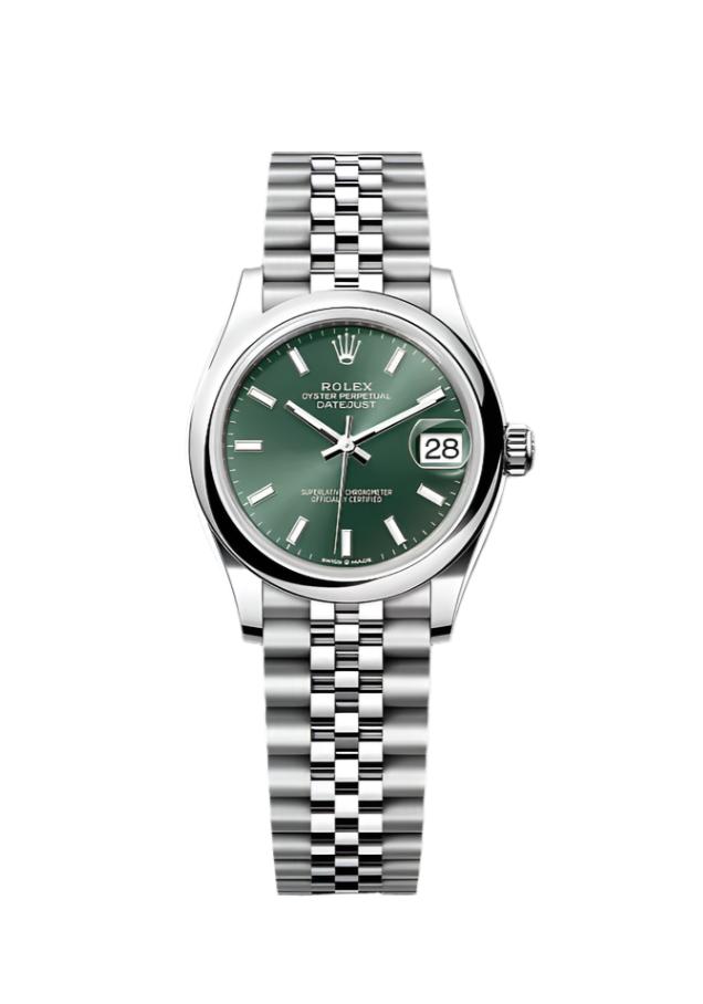 Datejust 31 Mint Green Index Luxury Watch